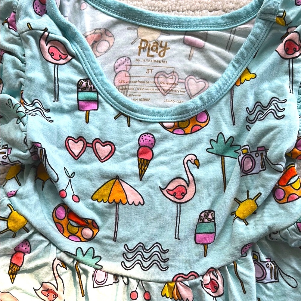 Little Sleepies 3T Twirl Dress 🦩☀️ - Picture 2 of 4
